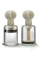 Temptasia Clit And Nipple Large Twist Suckers (set Of 2) - Clear