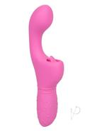 Rechargeable Butterfly Kiss Silicone Clitoral Flicker Vibrator - Pink