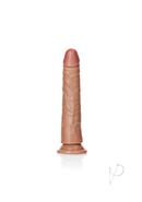 Realrock Slim Realistic Dildo With Suction Cup 7in - Caramel