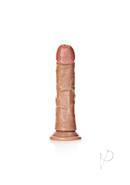 Realrock Curved Realistic Dildo With Suction Cup 6in - Caramel